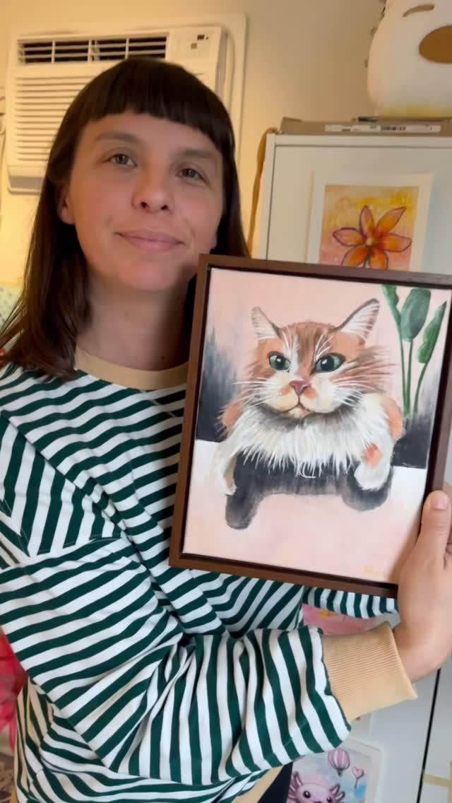 Custom pet portrait painting